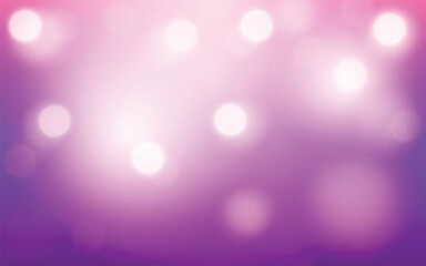 Romantic Pink and Purple Bokeh Light Background. Soft Glowing Abstract Blur for Celebration or Design. Background decoration