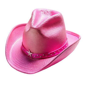 pink hat isolated on white