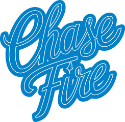 Chase Fire Script Logo.