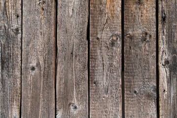 A rustic wooden plank texture with pronounced knots and grain. Perfect as a background for web...
