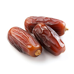 Dates fruits isolated on a white background