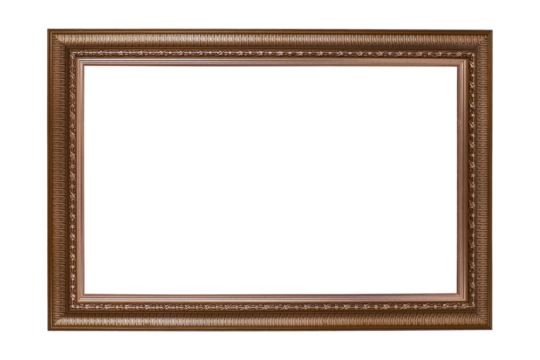 Old royal gold frame white or PNG not background, Vintage photo frame idea, antique, vector design pattern, vintage golden rectangle.