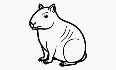 capybara silhouette 