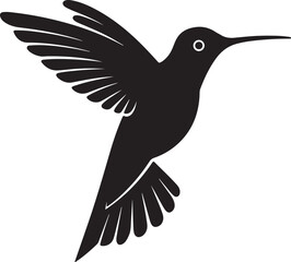 vector illustration of a humming bird