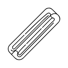 churro icon, churro line art - simple line art of churro, perfect for churro logos and icons