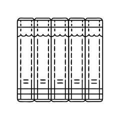 classics in leather binding icon, classics in leather binding line art - simple line art of classics in leather binding, perfect for classics in leather binding logos and icons