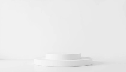 White Product Display Stand