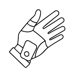 hand in dance glove icon, hand in dance glove line art - simple line art of hand in dance glove, perfect for hand in dance glove logos and icons