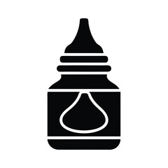 mayonnaise stencil icon silhouette vector illustration