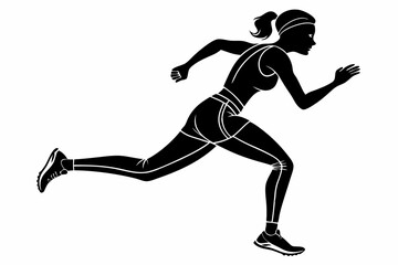 sexy silhouette black vector