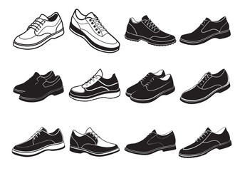 Shoes  silhouette vector