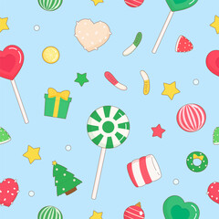christmas candy party pattern
