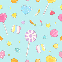 bright candy party pattern