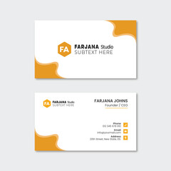 Clean Unique business card template