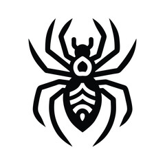 anansi stencil icon silhouette vector illustration