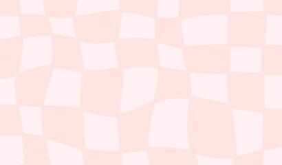 Wavy Checkerboard Minimalist Pattern