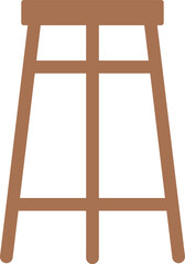 High bar stool wooden furniture