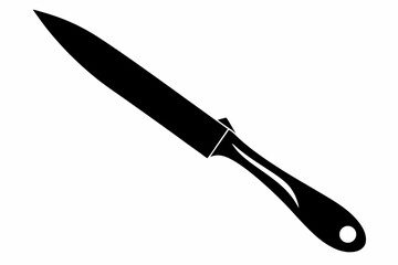 Scalpel Black Silhouette Vector Illustration