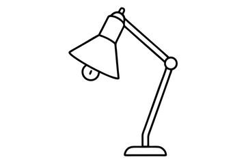 Therapeutic Lamp Line Art Vector Illustration
