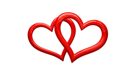 Simple Red Hearts Symbol