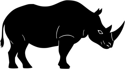 Fototapeta premium The Mighty Rhino – A Symbol of Power and Resilience