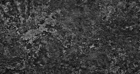 Naklejka premium Dark Gray wall with many cracks and holes. wall is made of concrete and has a rough texture as an abstract texture background for template pages and banners.