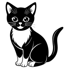 cute cat silhouette