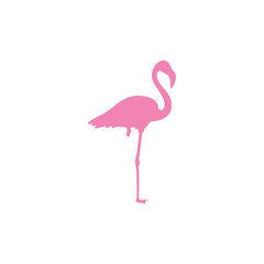 Obraz premium Flamingo silhouette icon. Exotic bird