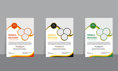 A new template food flyer design cafe and restaurant Flyer template with healthy and organic food design for banner restaurant food flyer, fast food template vector illustration.

 

