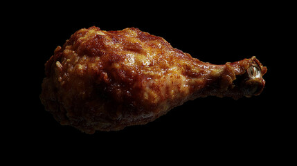 Realistic fried chicken with crunchy skin