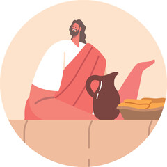 Jesus Christ at last supper