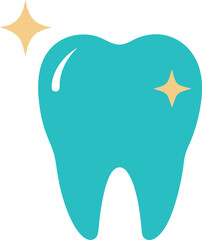 vector illustration of an abstract tooth