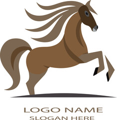 Horse logo icon vector .