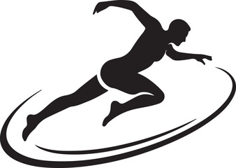 Running logo icon vector illustration