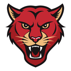 Obraz premium puma or panther head logo vector 