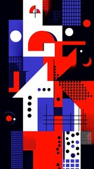 Fototapeta premium Abstract urban geometric art