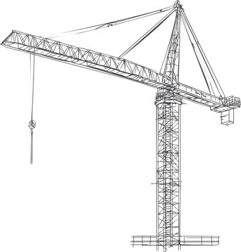 タワークレーンの絵