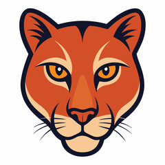 Fototapeta premium puma or panther head logo vector 