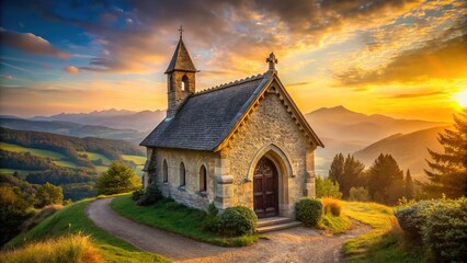 Fototapeta premium Savoy Chapel, France - Petite Chapel 3 - Architectural Photography