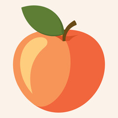 Vector illustration, simple apple, suitable for many designs.