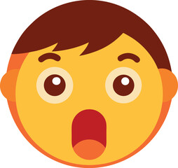 cartoon face of a boy