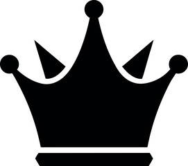 black crown isolated on white