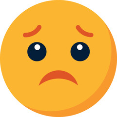 vector illustration of an orange face