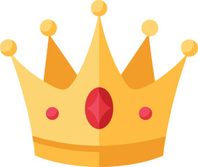 golden crown isolated on white background
