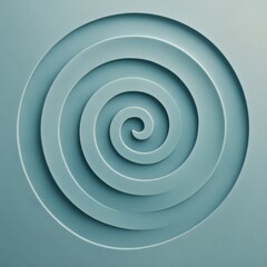 Naklejka premium A calming, abstract spiral design that gently collapses inward, symbolizing the natural rhythm of a breath cycle