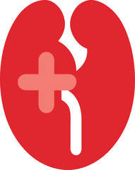 red button with heart symbol