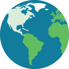 earth globe vector illustration