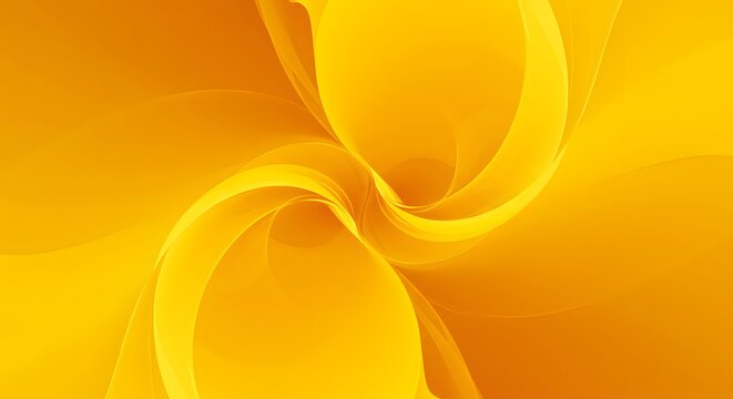 Abstract orange and yellow backgrounds with flowing yellow lines evoke a vibrant, energetic design