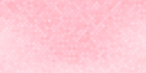 Vector snake pattern. Pink dragon scale. Fish texture. Pink skin background of reptile mermaid lizard. Oriental monster skin print.