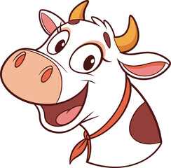 funny cow cartoon